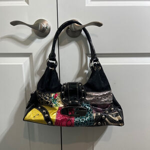 Women's Guess Shoulder Bag One Size Black Multi-color